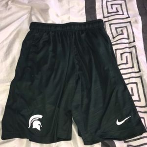 Never worn Nike  Michigan state dri fit shorts